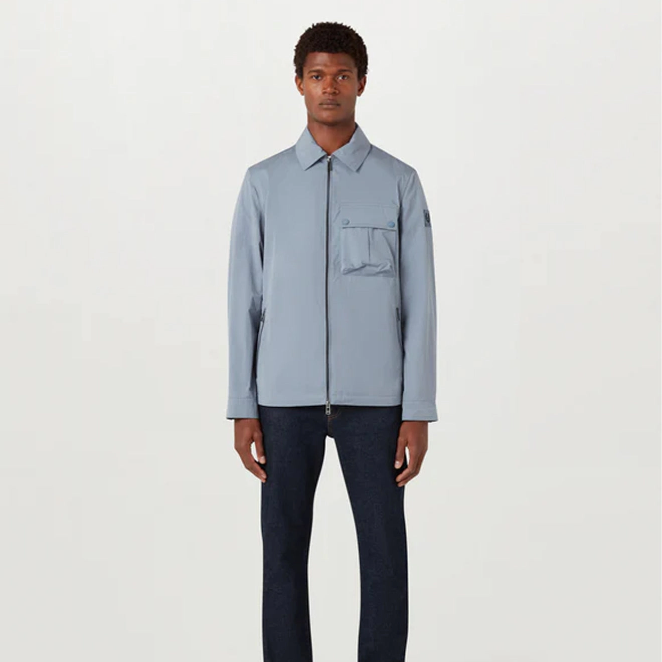 Belstaff Drome Overshirt Blue Flint