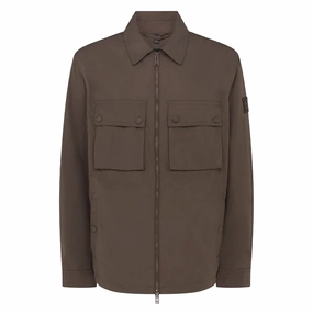 Belstaff Tourer Overshirt Army Olive mens tank tops best deals