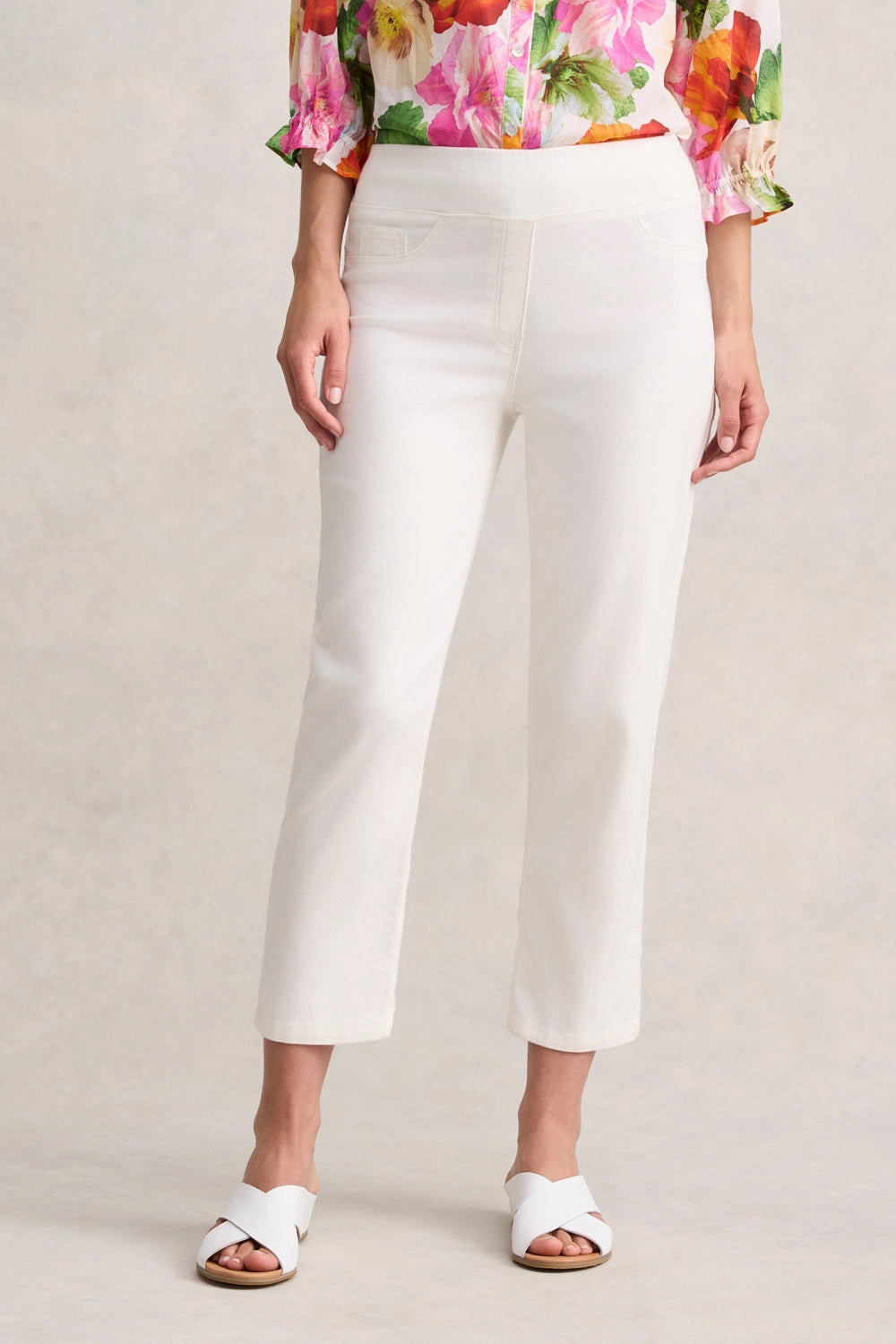 Bengajean 7/8 Straight Leg - Cream