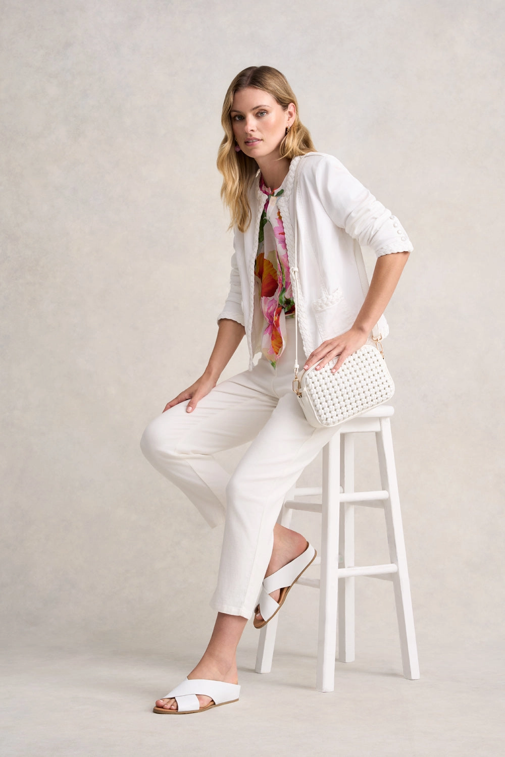 Bengajean 7/8 Straight Leg - Cream