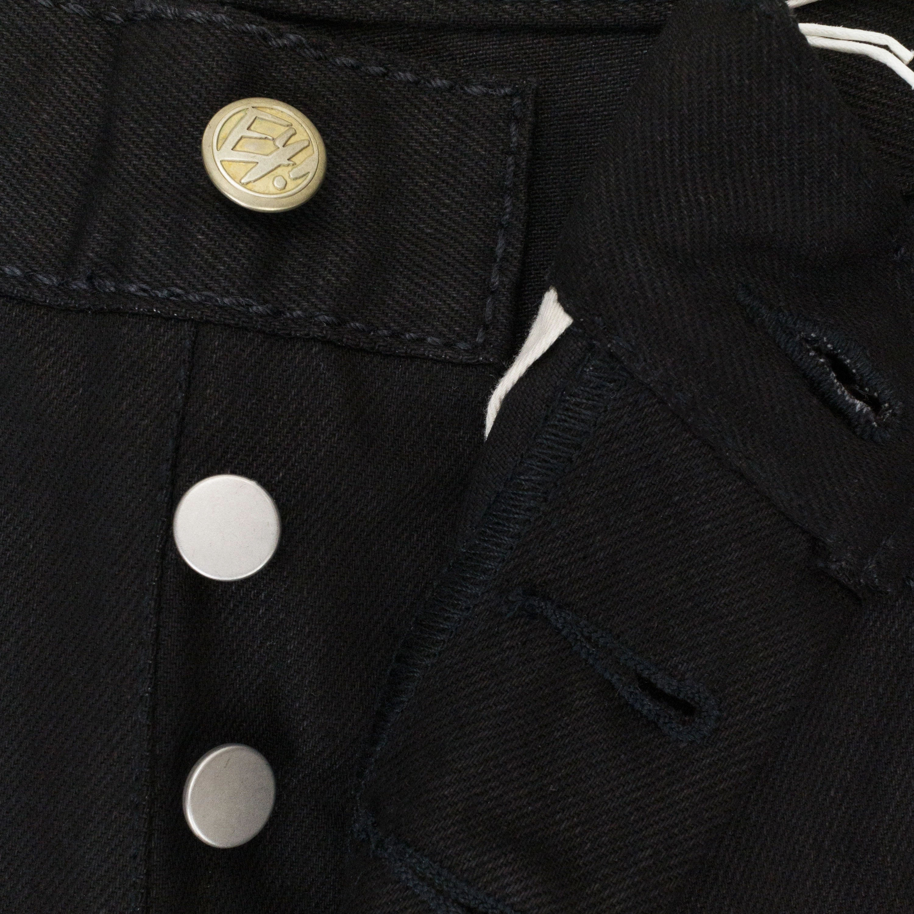 BENZ RAW BLACK STRAIGHT FIT JEANS