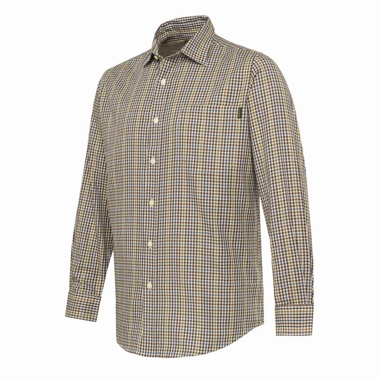 Beretta Bryggen Shirt Apricot & Bordeaux Check mens tank tops best deals
