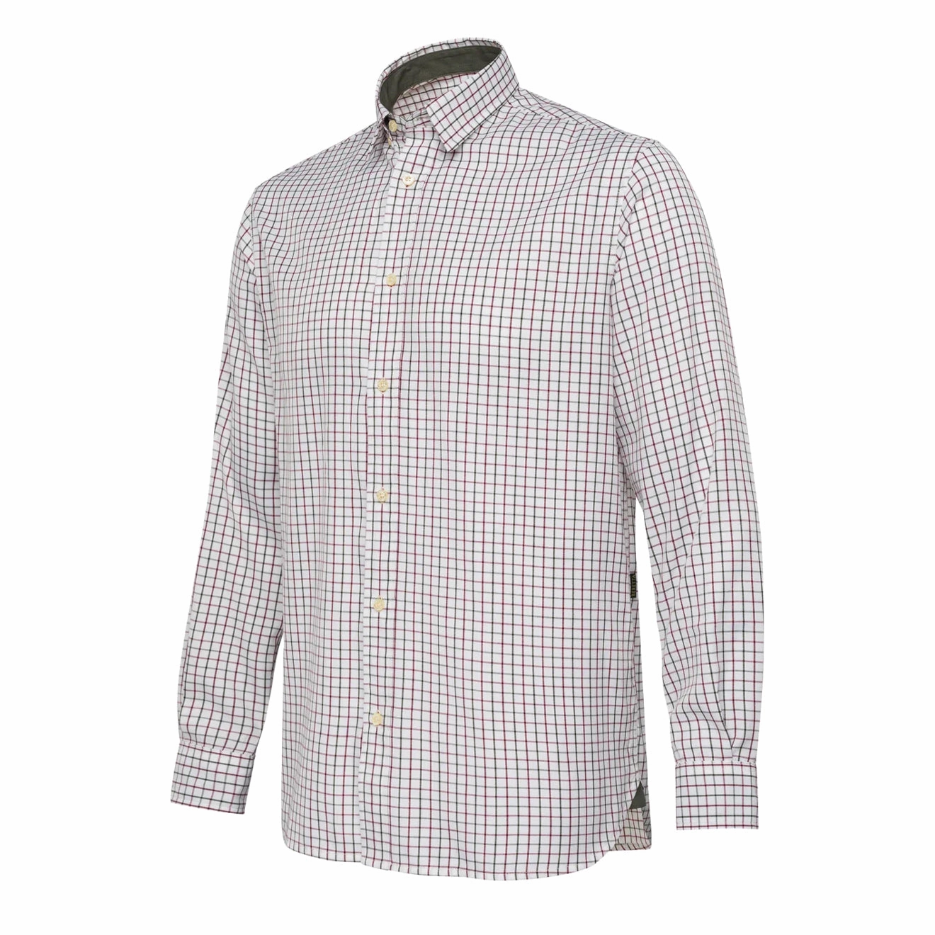 Beretta Charlow LS Shirt White & Green Check mens tank tops best deals