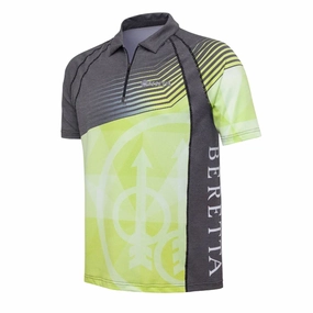 Beretta Rush Graph Polo Black & Sulphur mens t-shirts outlet