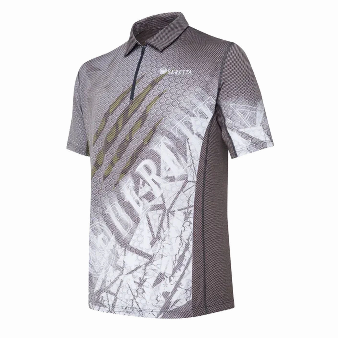 Beretta Rush Scratch Polo Black & Green Stone mens t-shirts outlet