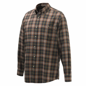 Beretta Wood Flannel Button Down Shirt Tobacco mens tank tops best deals