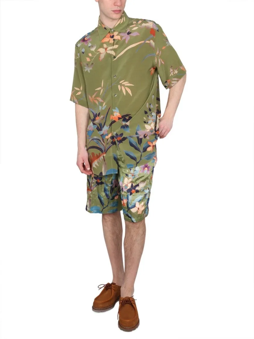Bermuda Shorts With Floral Print