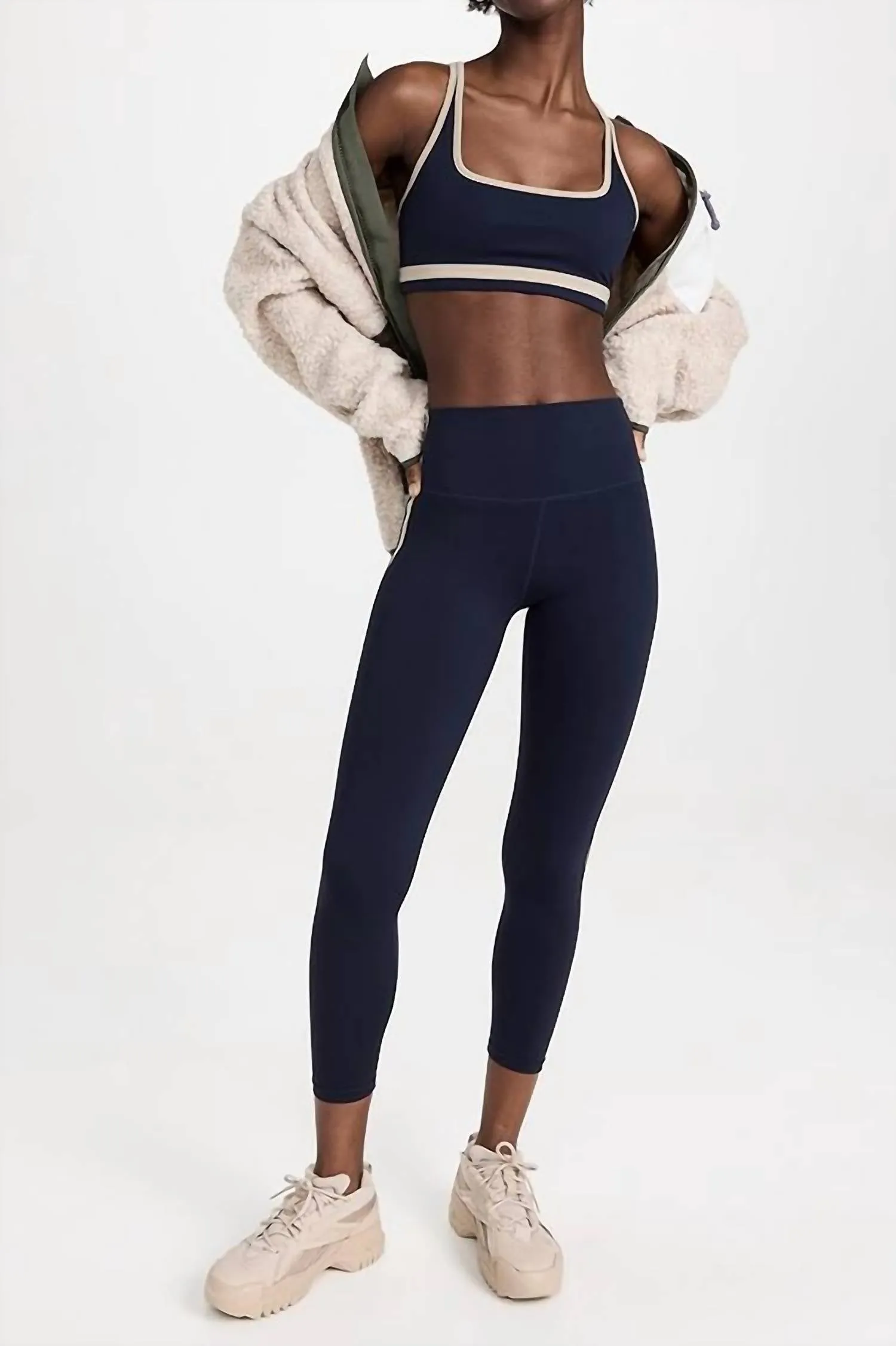 Bianca High Waist Rigor 7/8 Leggings In Indigo/khaki