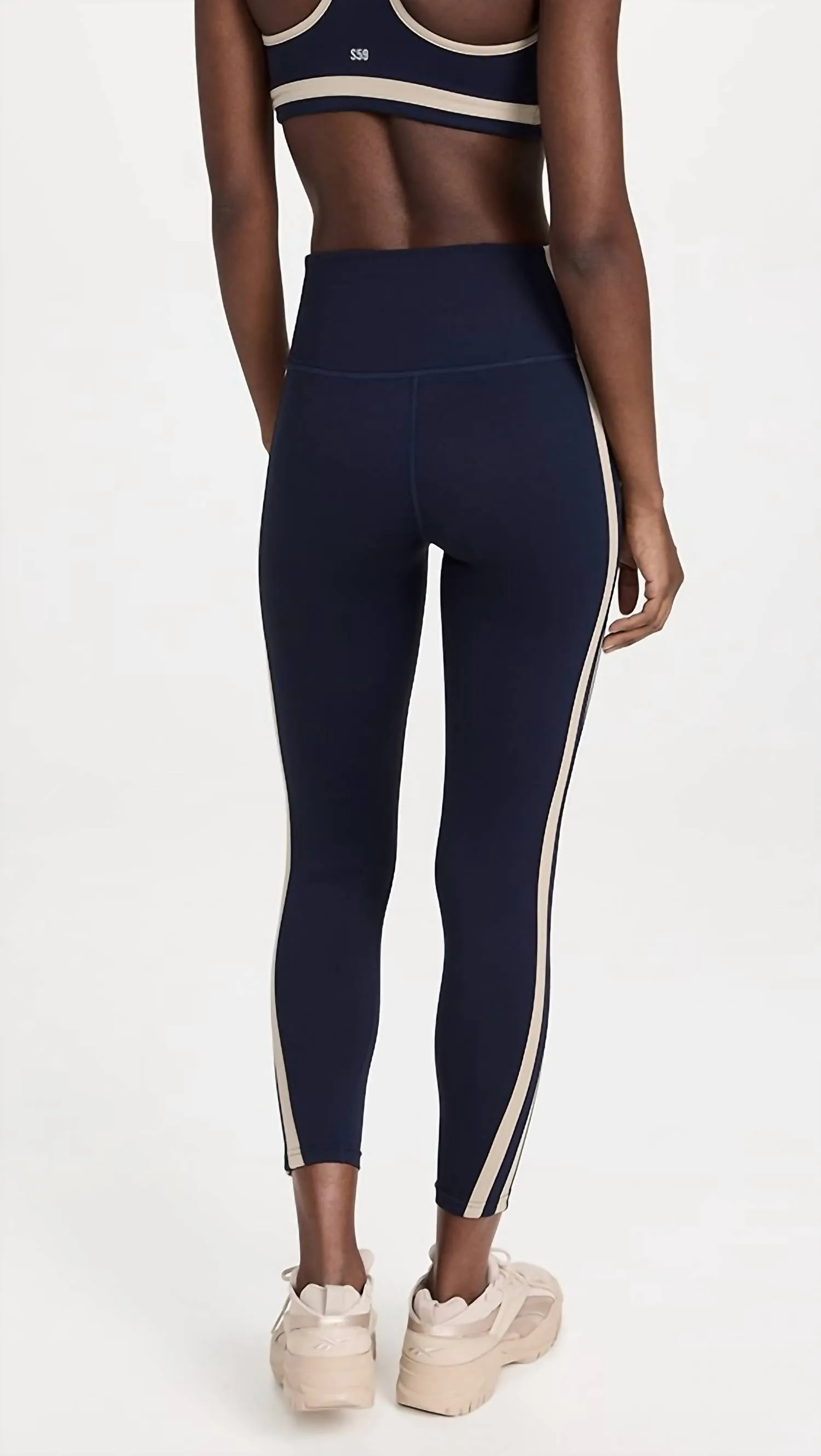 Bianca High Waist Rigor 7/8 Leggings In Indigo/khaki
