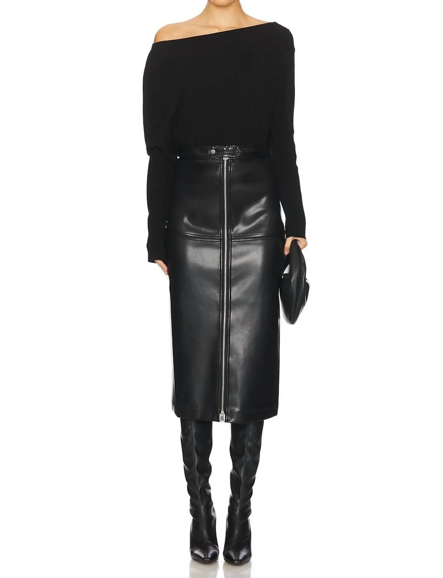 Bianca Midi Skirt In Black