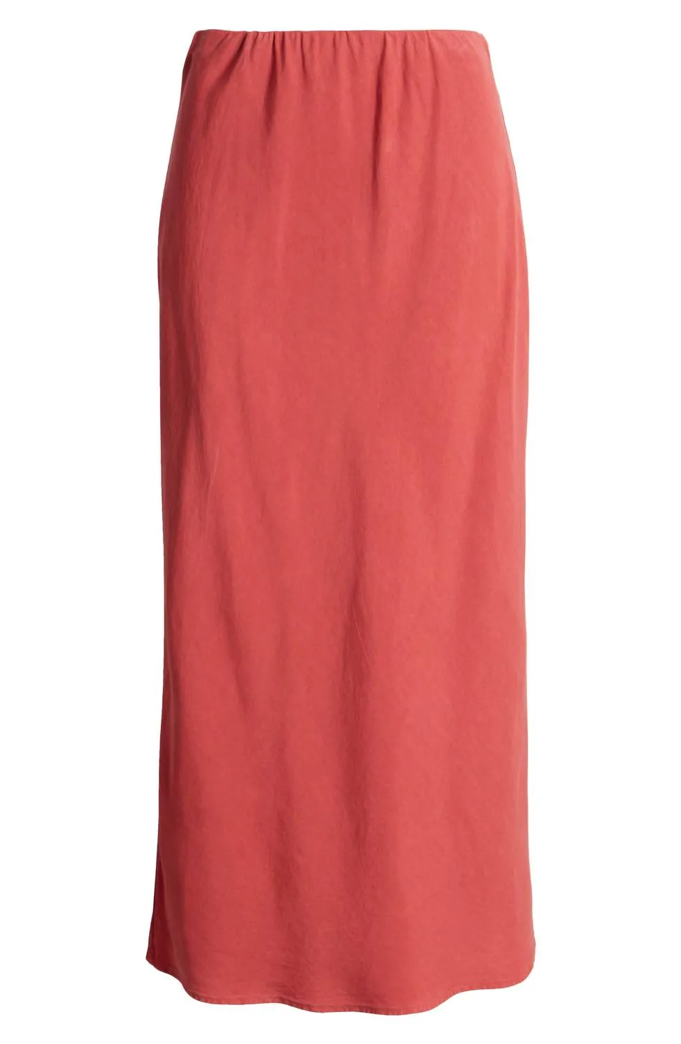 Bias Midi Skirt In Riviera Red