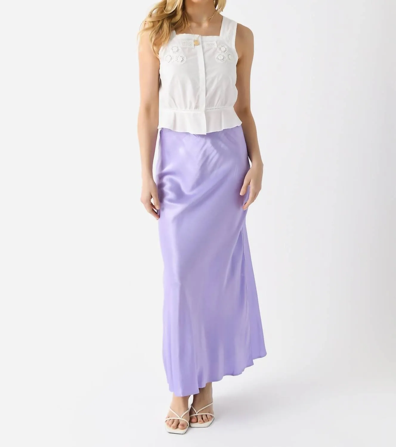 Bias Skirt In Tulip