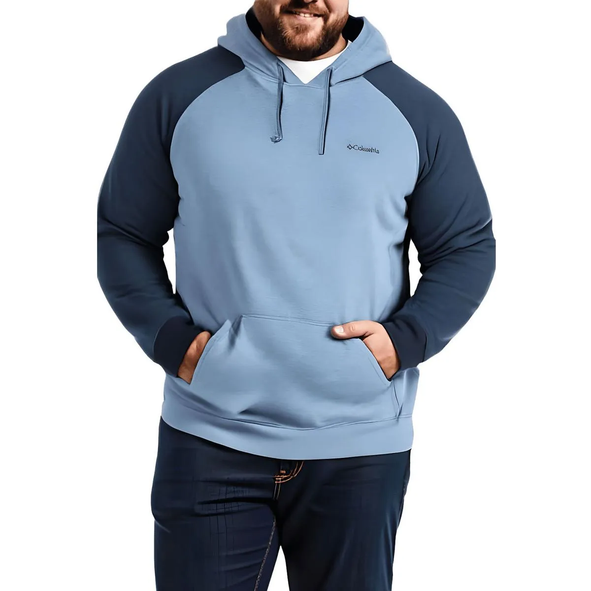 Big & Tall Mens Colorblock Cotton Hoodie