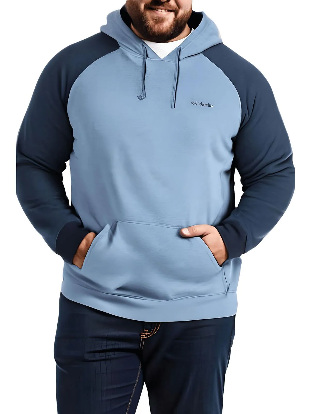 Big & Tall Mens Colorblock Cotton Hoodie