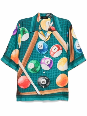 Billiards Bowling Shirt mens polos clearance