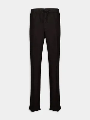 Black Casual Fit Linen Pants Bottoms Mens - cheap mens shorts online