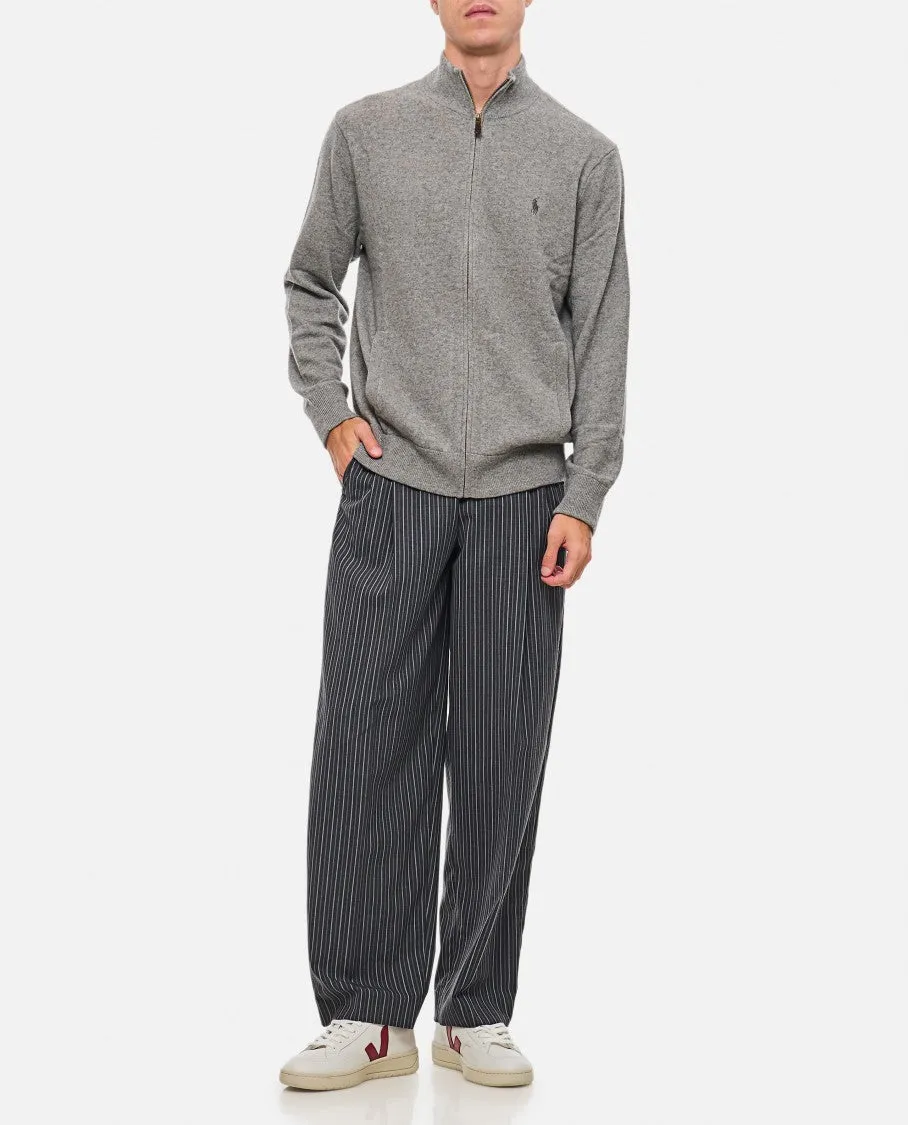 Black Pleated Trousers
