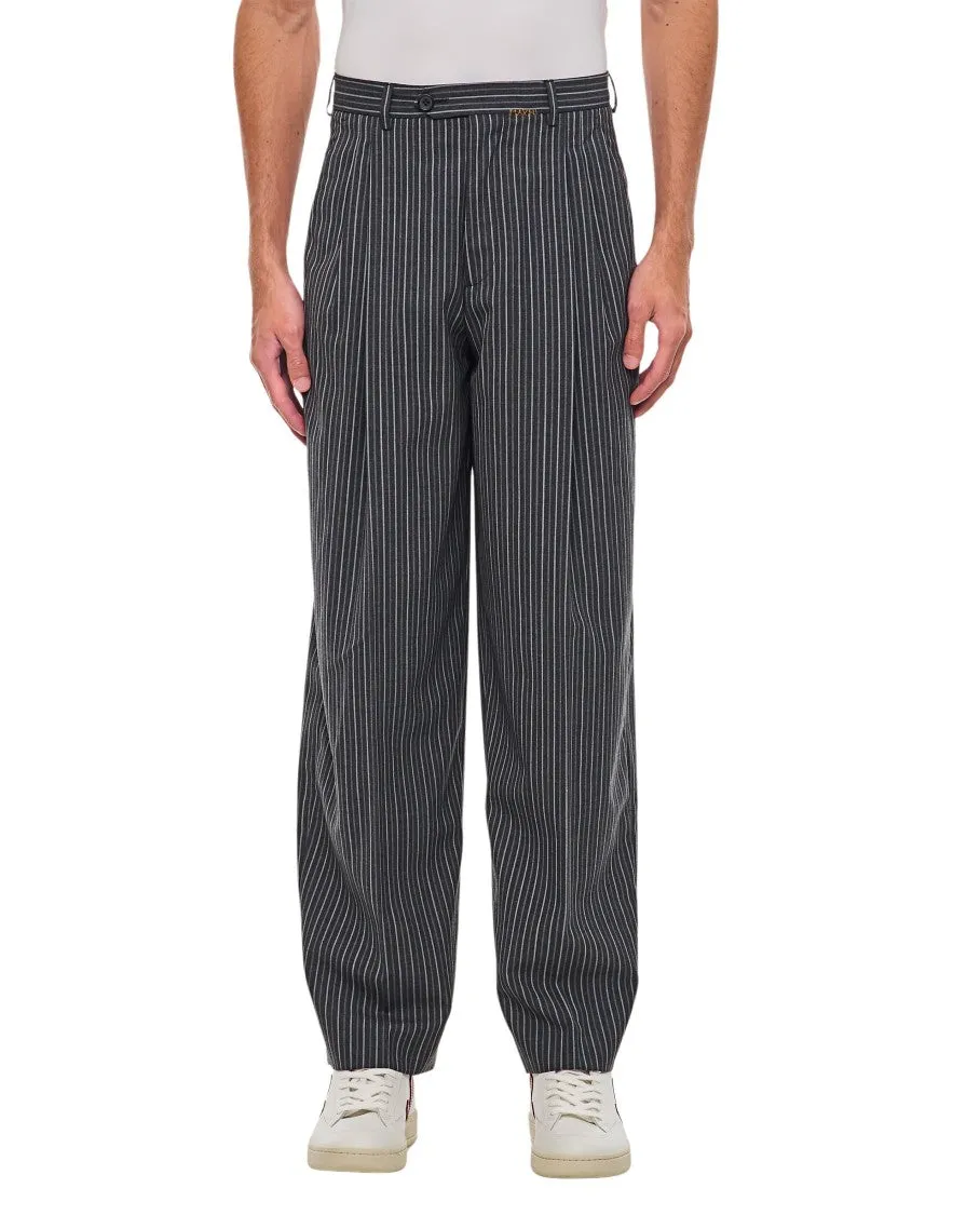 Black Pleated Trousers