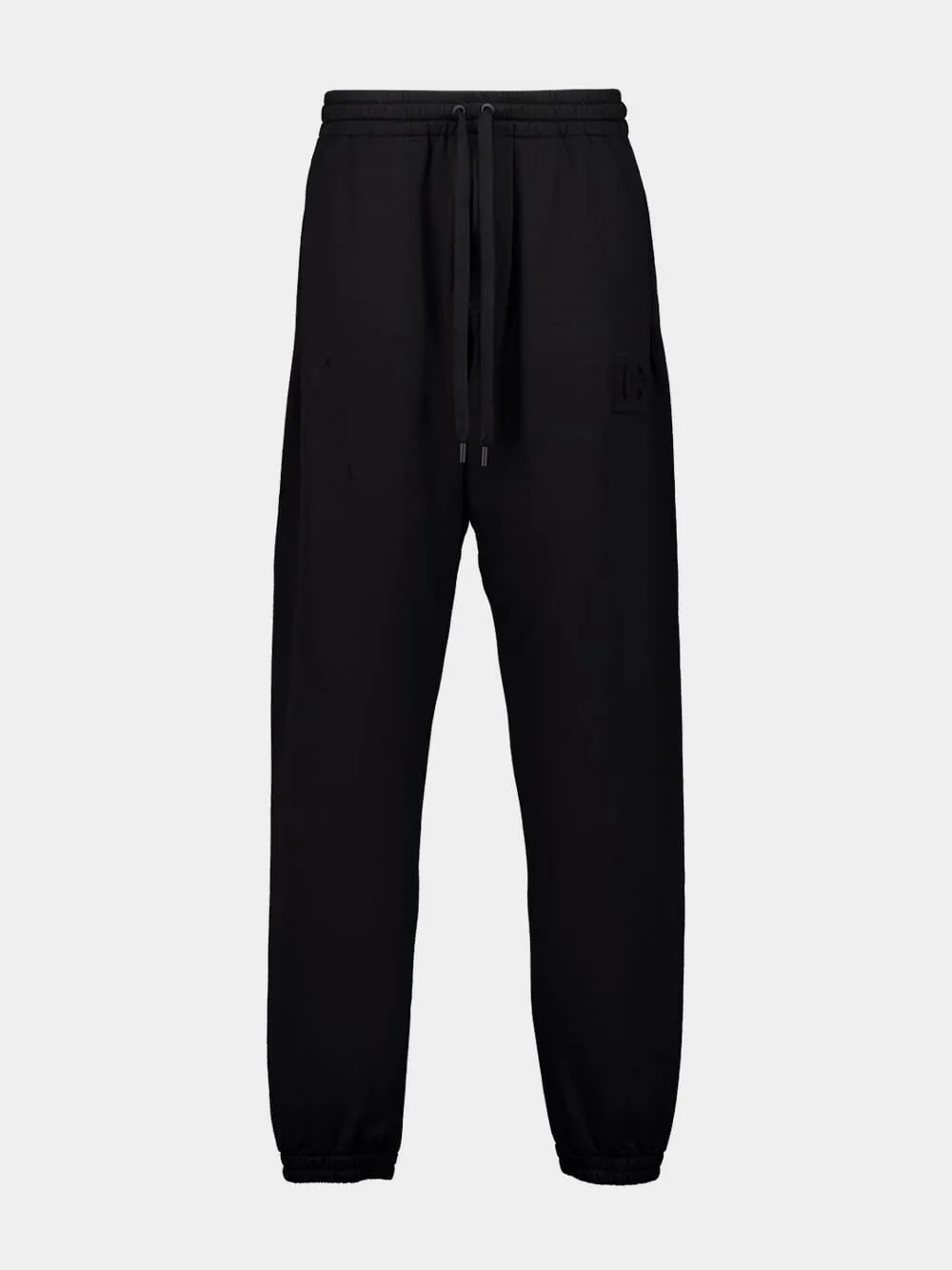 Black Stretch Jersey Jogging Pants