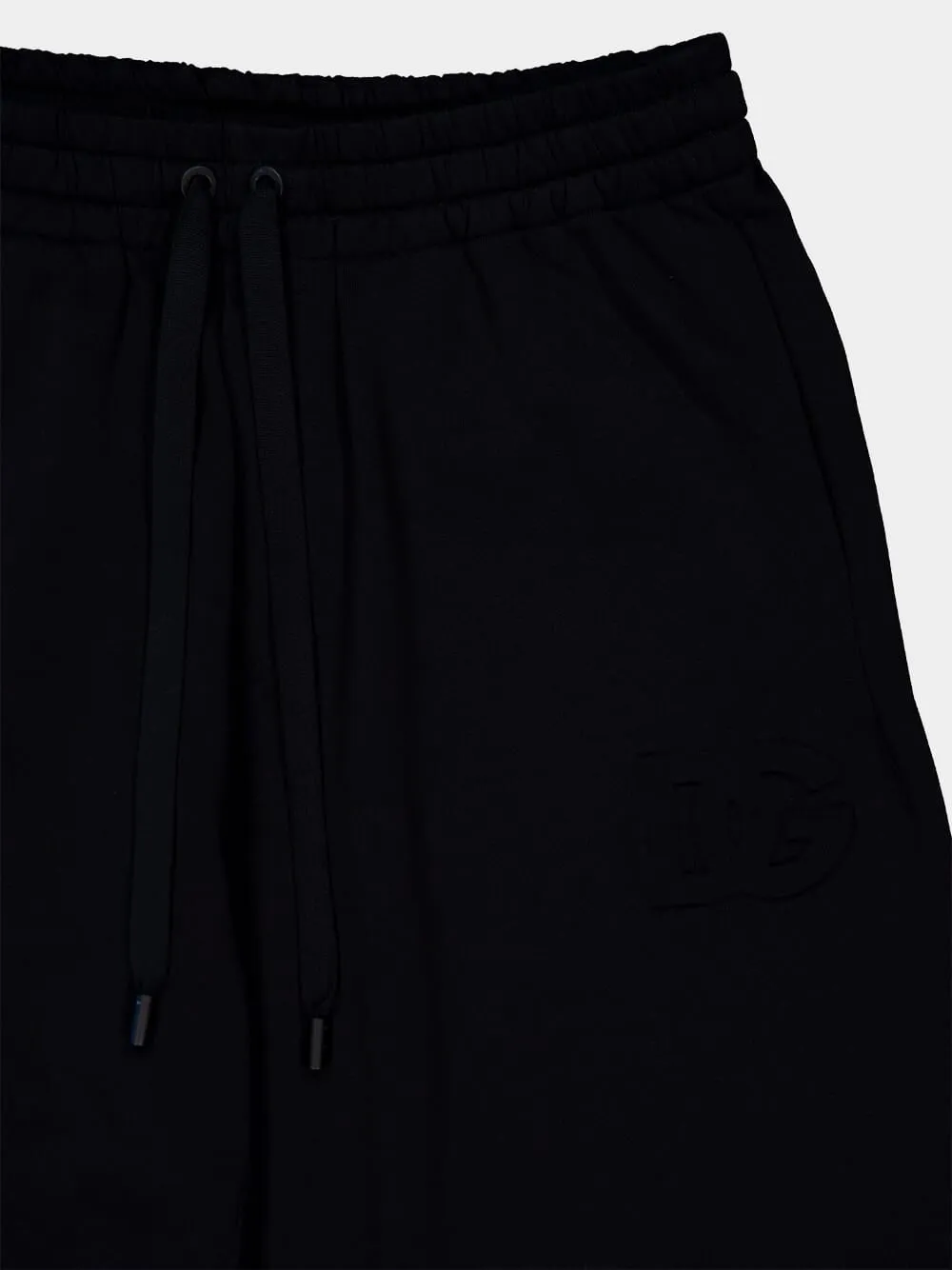 Black Stretch Jersey Jogging Pants