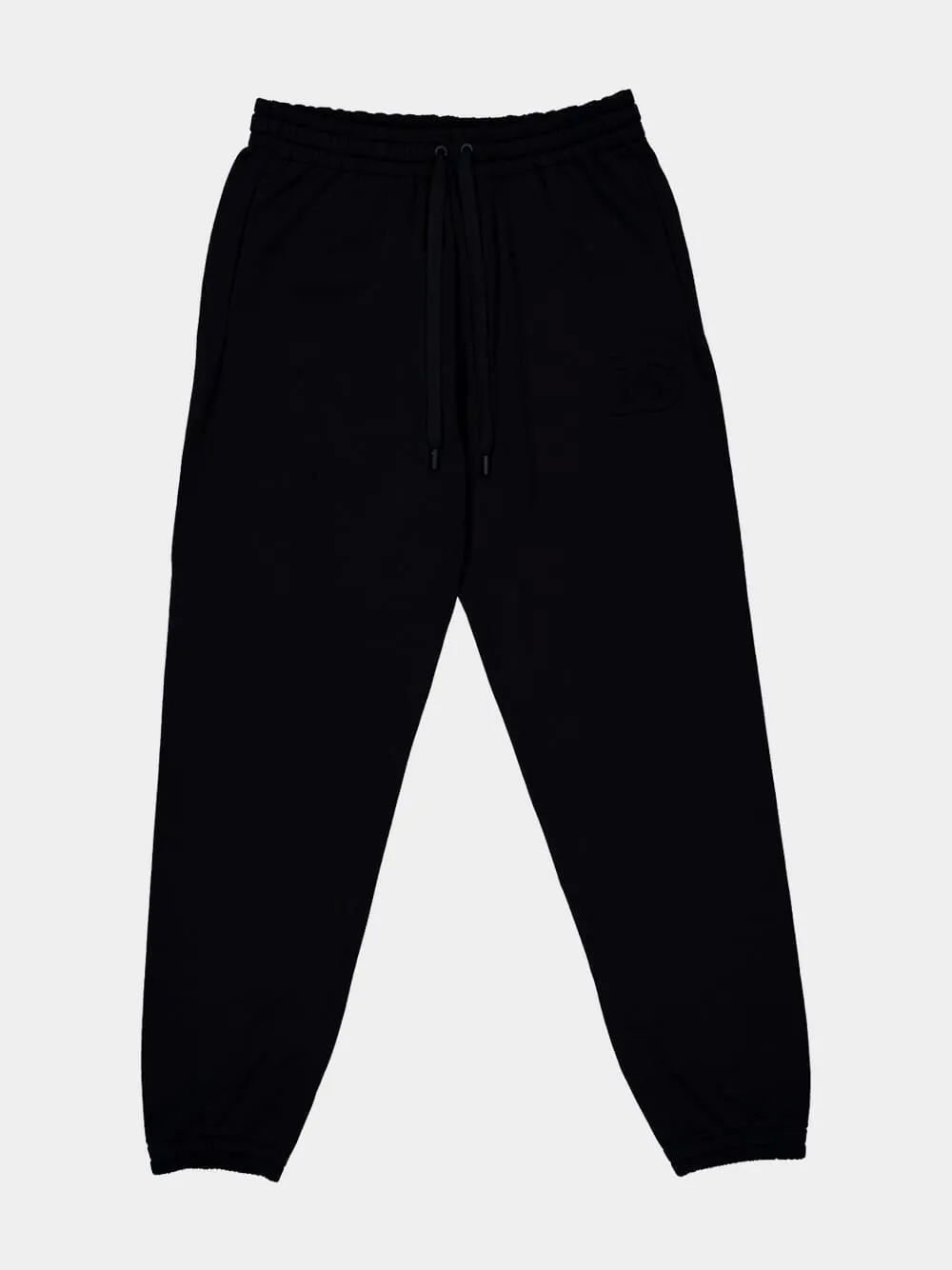 Black Stretch Jersey Jogging Pants