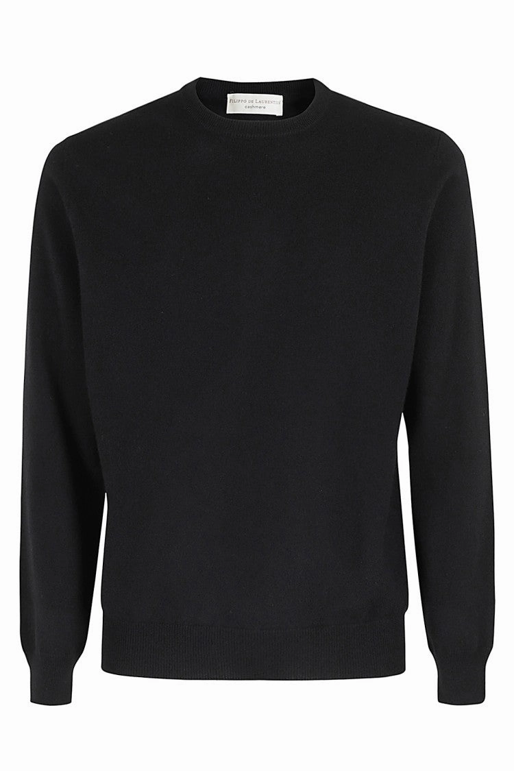 Black Cashmere Crew Neck Sweater cashmere sweaters sale