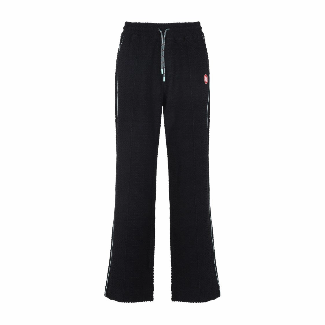 Black Cotton Towelling Joggers