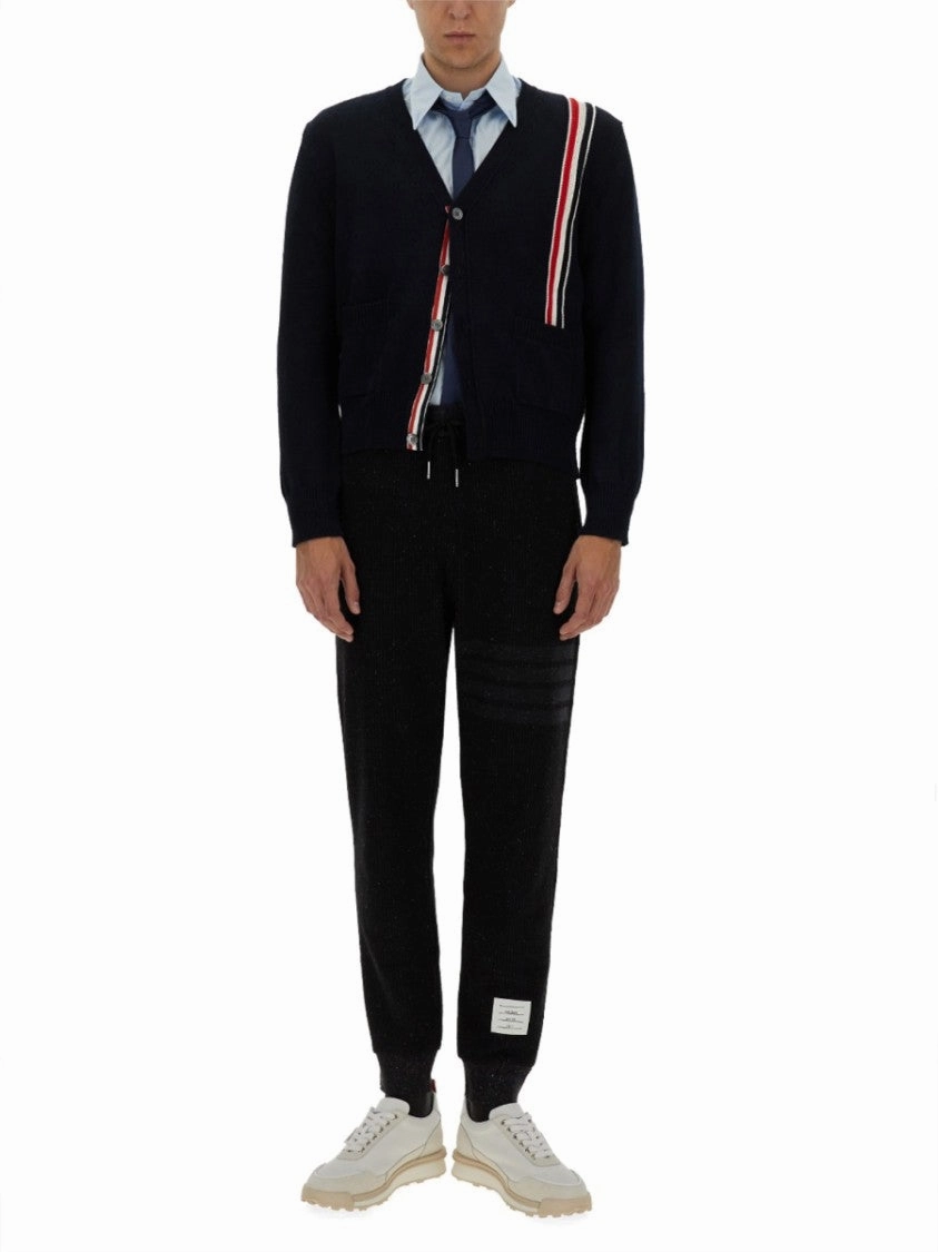 Black Silk And Cotton Pants