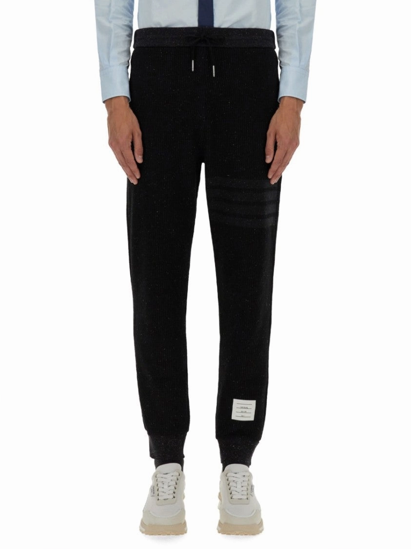 Black Silk And Cotton Pants