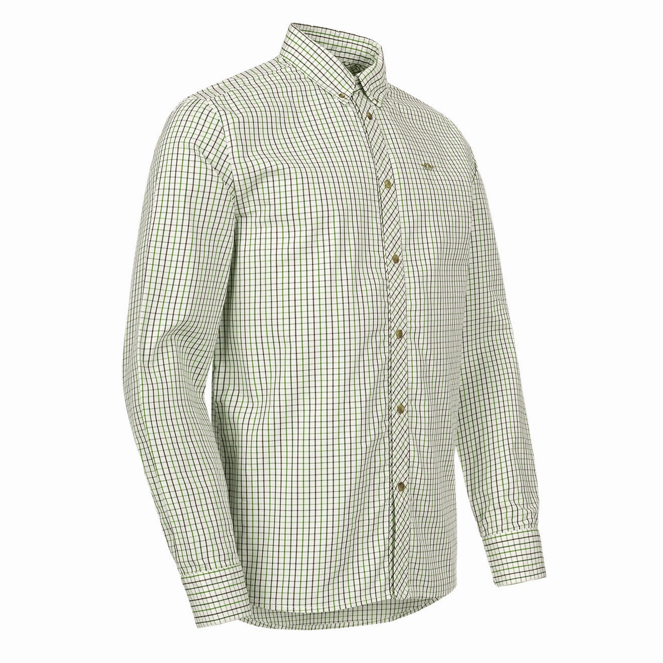 Blaser Tristan L/S Check Shirt Olive / Beige