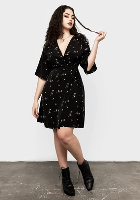 Blithe Kimono Wrap Mini Dress Dresses Womens - beach dresses cheap