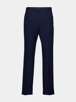 Blue Cotton Gabardine Pant with Web Bottoms Mens - cheap mens shorts online