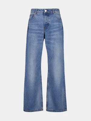 Blue Large Fit Jeans Bottoms Mens - cheap mens shorts online