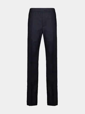 Blue Polyester GG Jacquard Pants Bottoms Mens - cheap mens shorts online