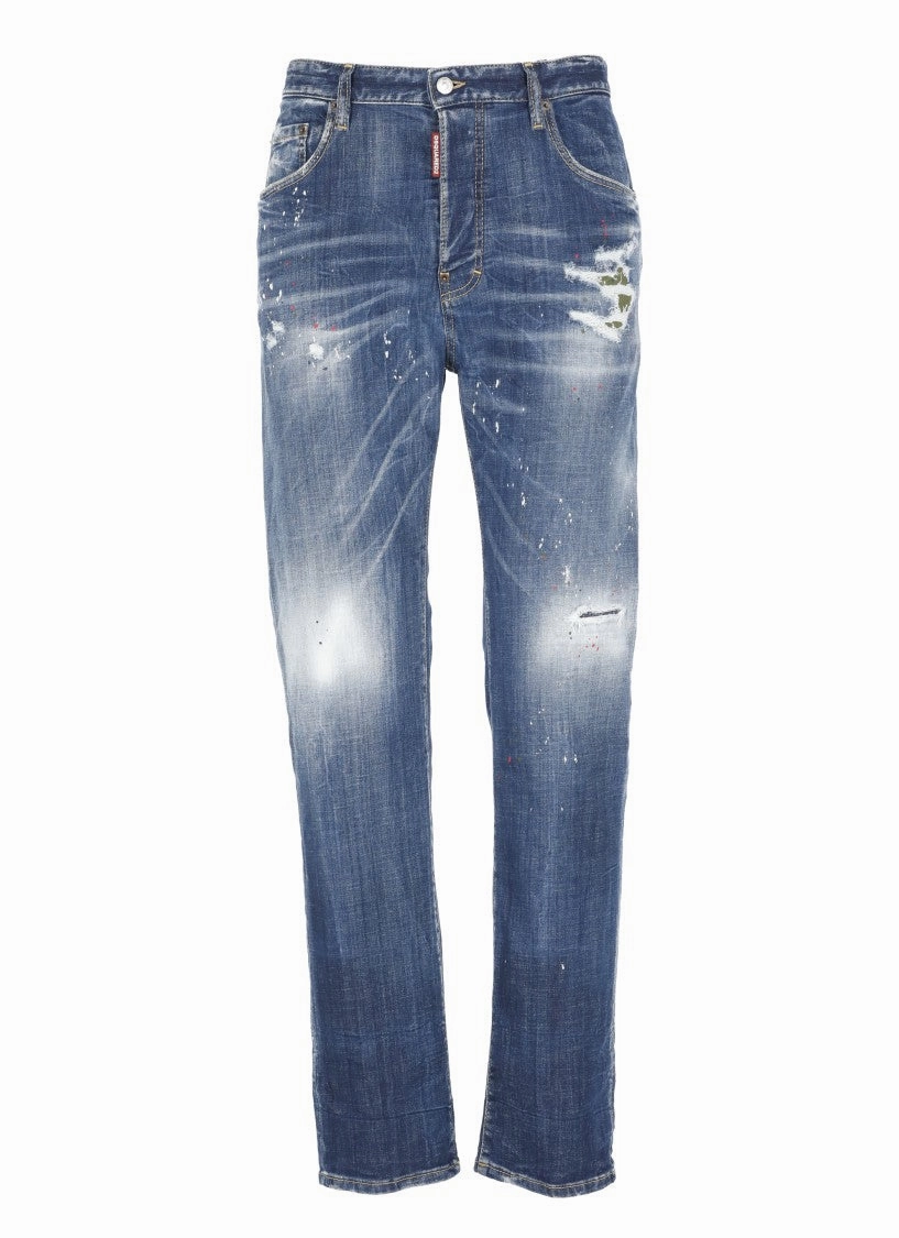 Blue Cotton Jeans