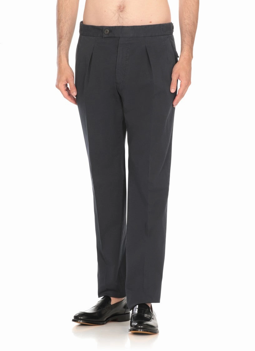 Blue Cotton Pants