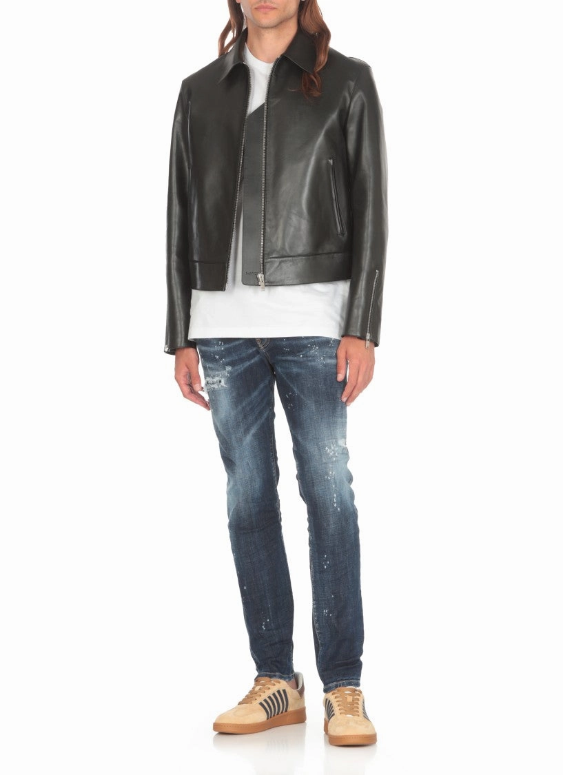 Blue Dsquared2 Cotton Jeans For Man