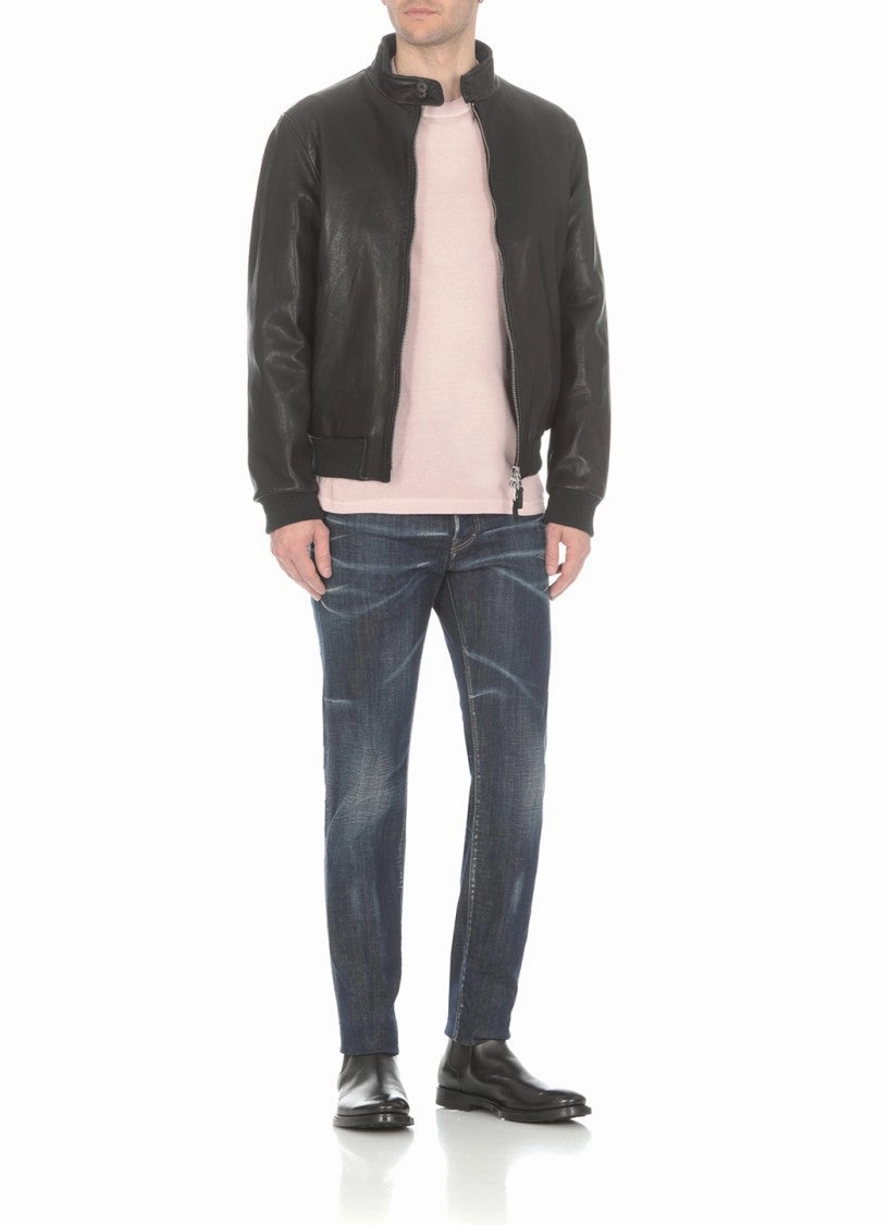 Blue Dsquared2 Cotton Jeans For Man