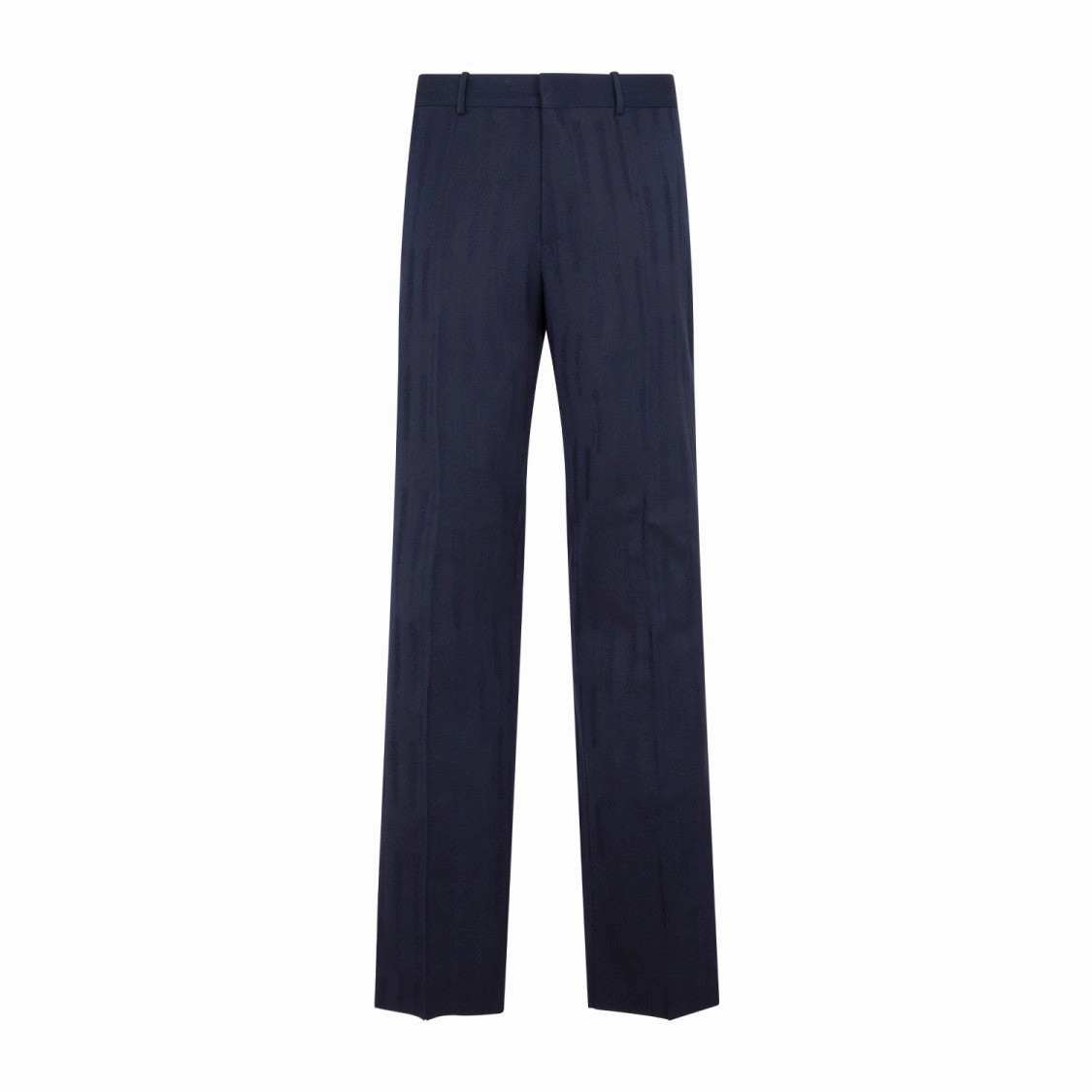 Blue Sierra Leone Virgin Wool Shibori Jacquard Slim Pant