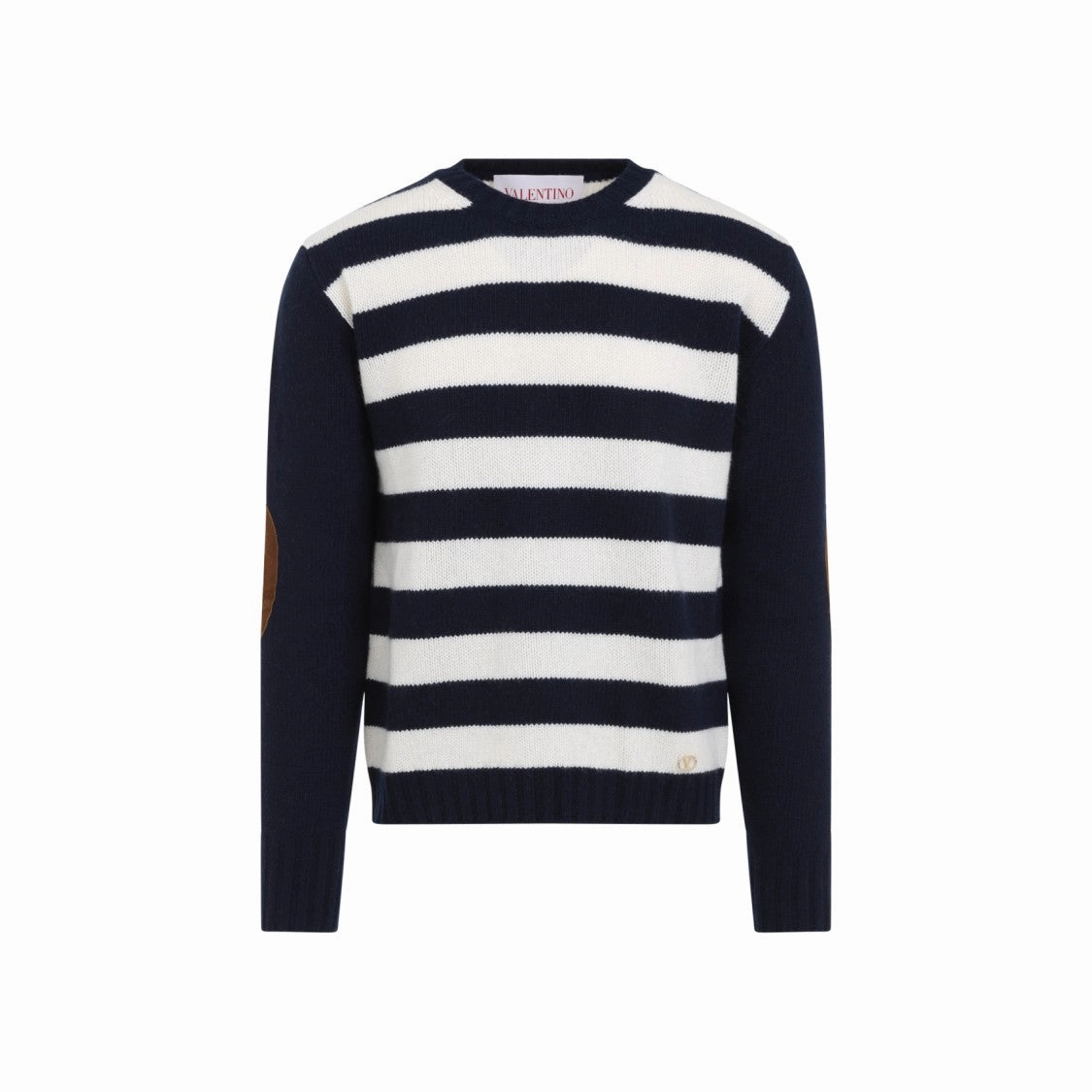 Blue Wool And Cashmere Pullover designer sweaters outlet