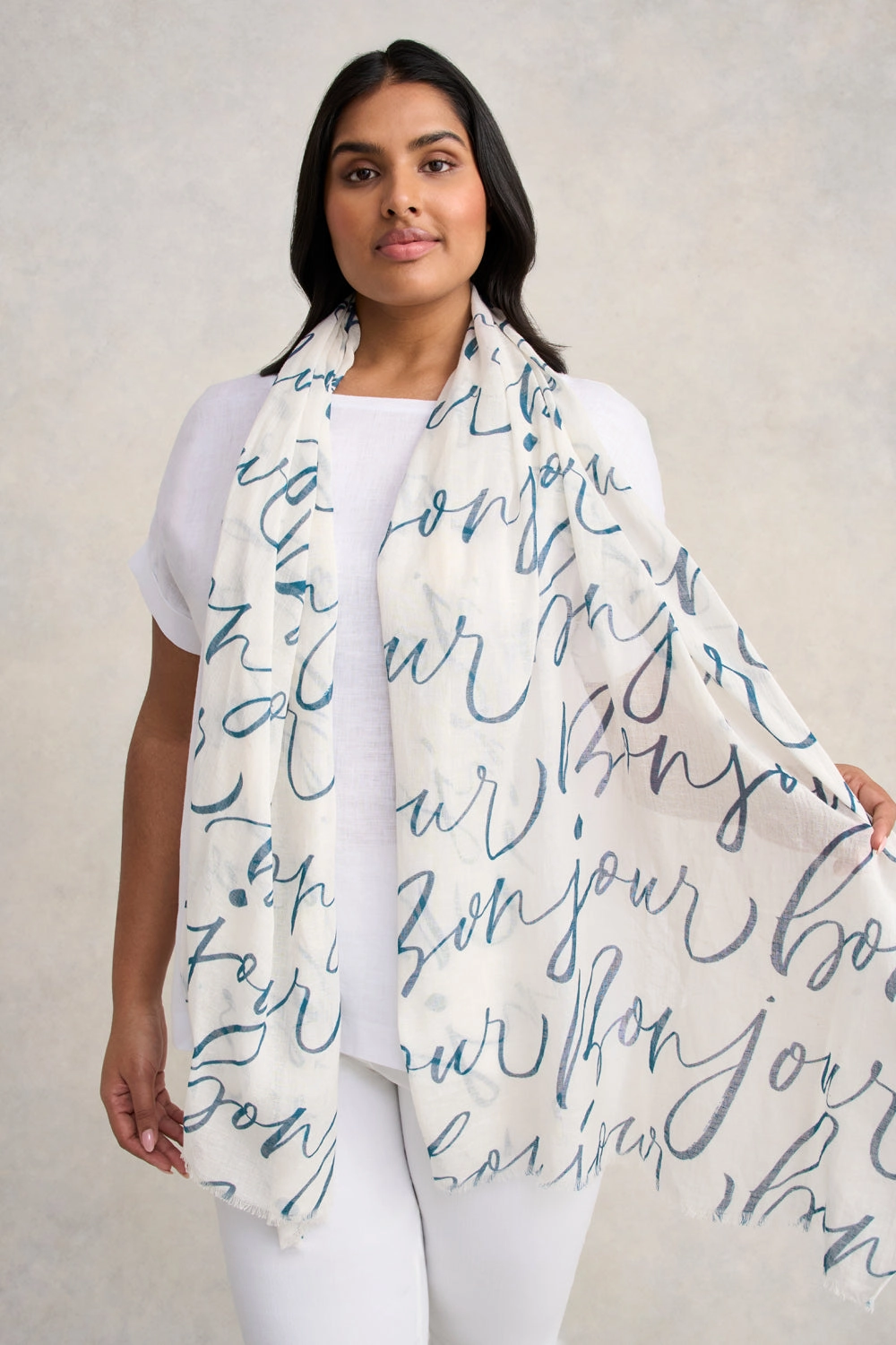 Bonjour Cotton Scarf - Multi