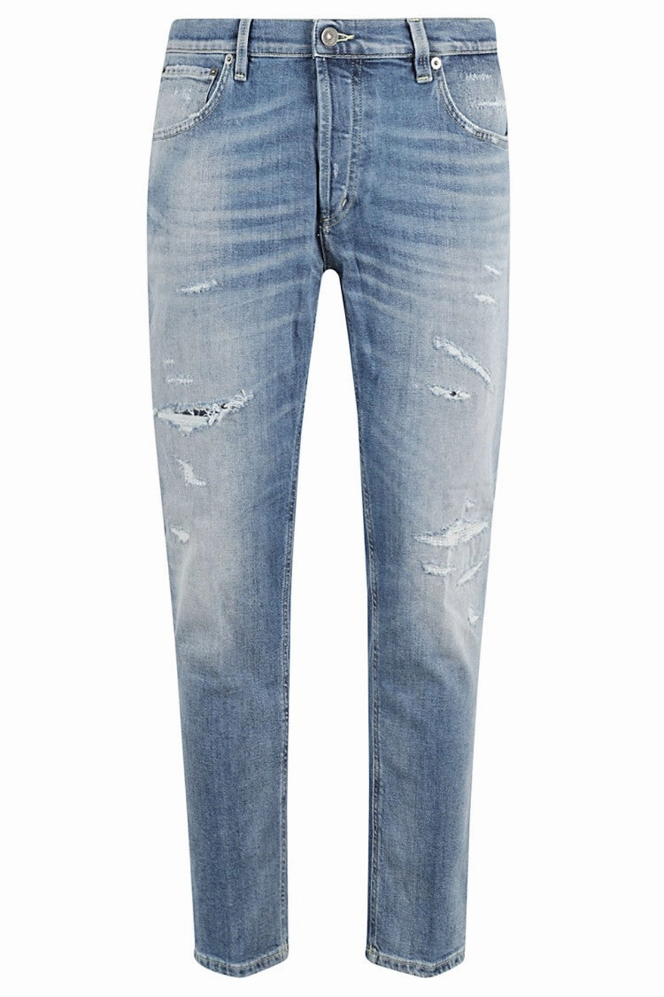 Brighton Carrot Fit Darned Light Blue Denim Jeans