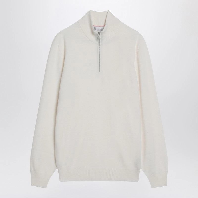 Brunello Cucinelli Men's Turtleneck Sweater With Zip winter sweaters outlet