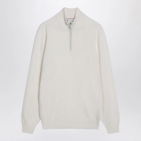 Brunello Cucinelli Men's Turtleneck Sweater With Zip winter sweaters outlet