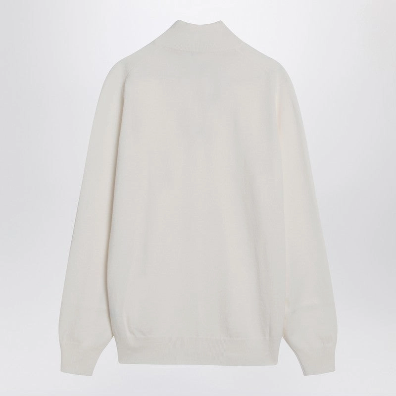 Brunello Cucinelli Men's Turtleneck Sweater With Zip