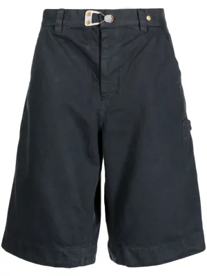 Buckle-Detail Cotton Denim Shorts cheap mens pants online