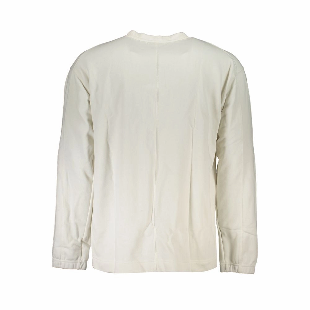 Calvin Klein Elegant Crew Neck Sweater with Brushed Men's Logo
