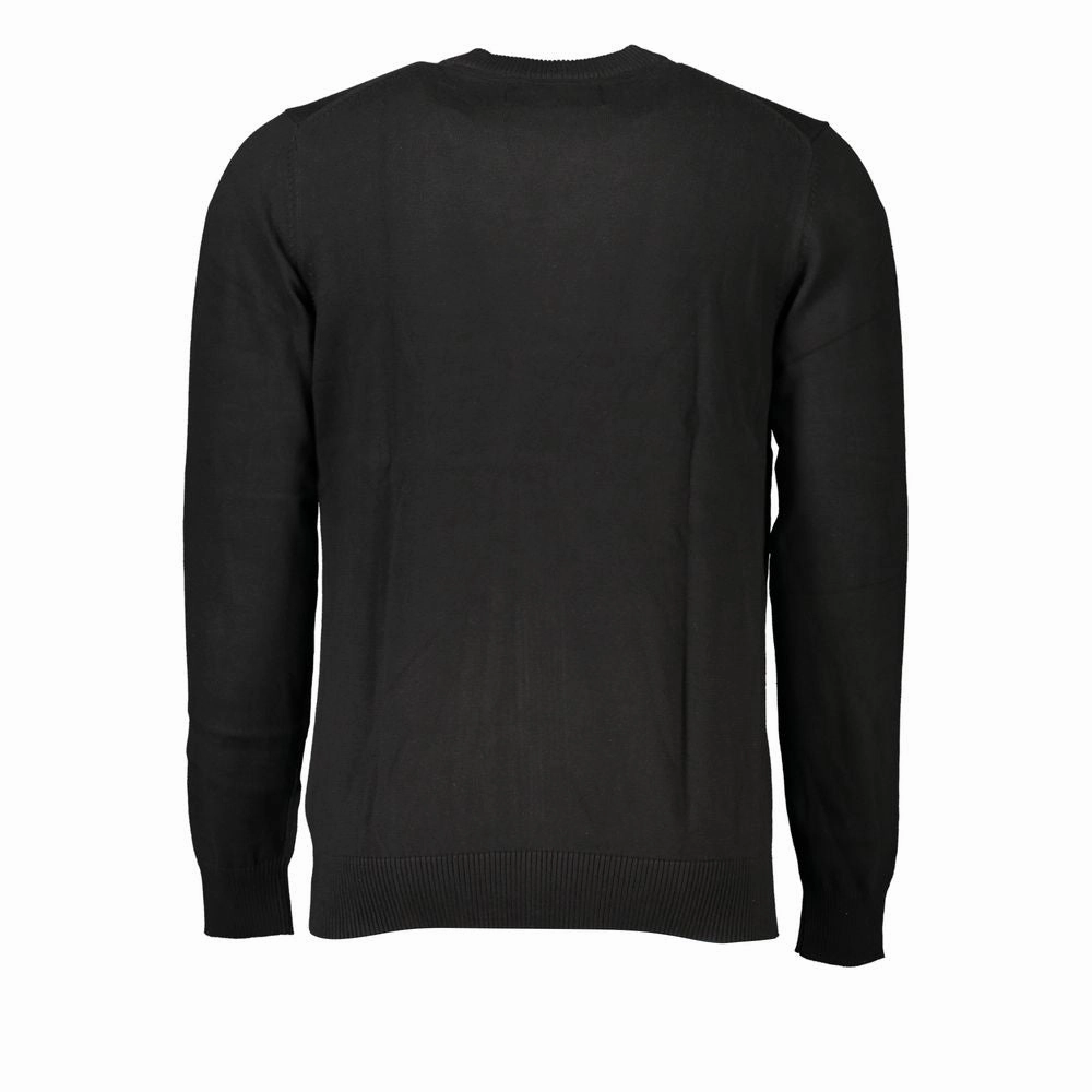 Calvin Klein Sleek Long Sleeve Crew Neck Sweater with Men's Logo