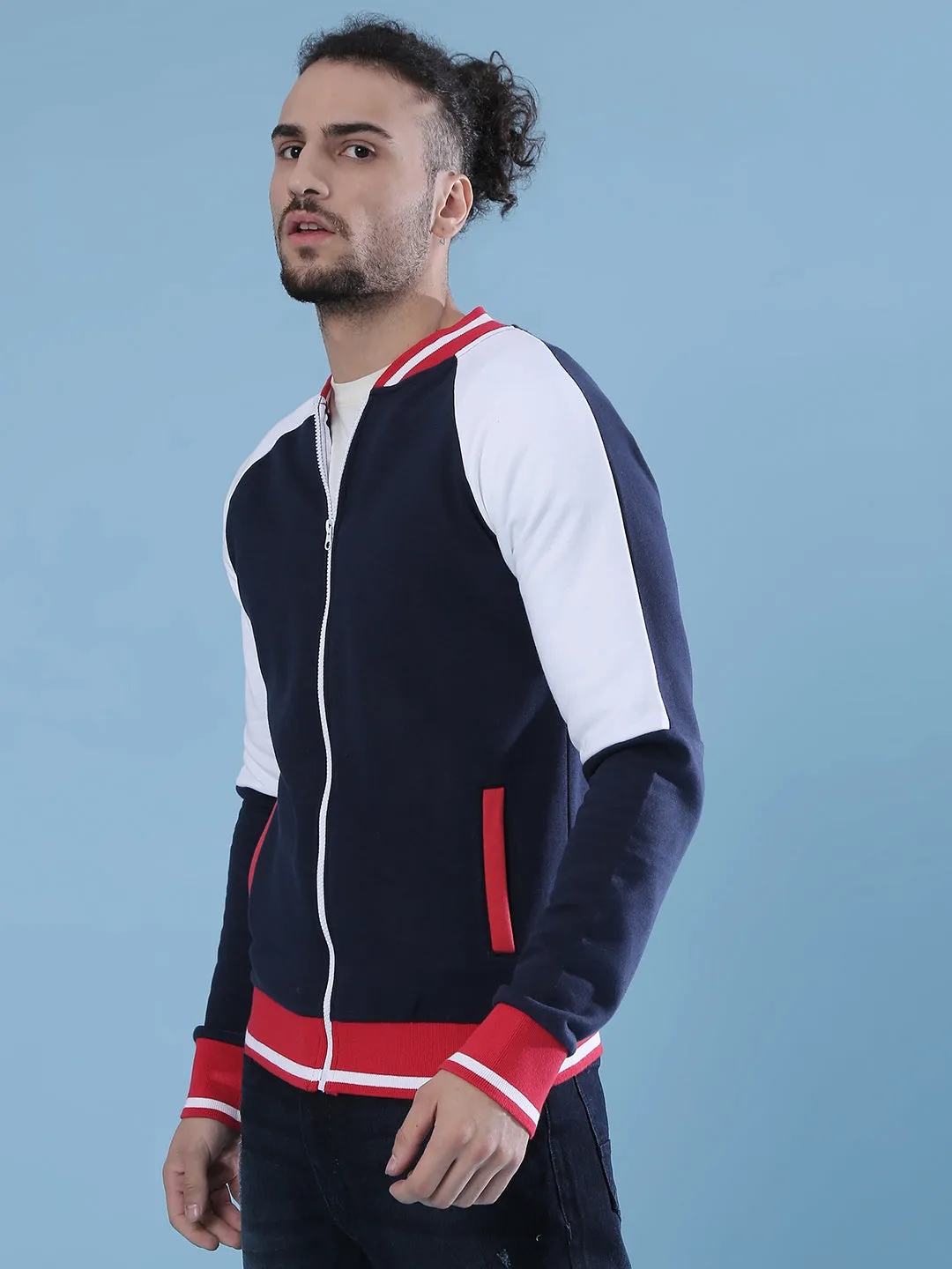 Campus Sutra Men Full Sleeve Stylish Casual Windcheater Varsity Jacket