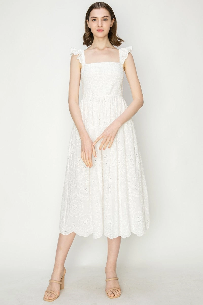 Cape May Eyelet Midi Dress maxi dresses clearance